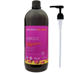 RICA Naturica Blonde Rebuild Szampon do włosów blond 1000ml - BRILLAR